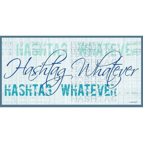 Whatever II Black Modern Wood Framed Art Print with Double Matting by Phillips, Anita