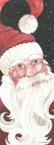 Santa Long II Black Ornate Wood Framed Art Print with Double Matting by Phillips, Anita