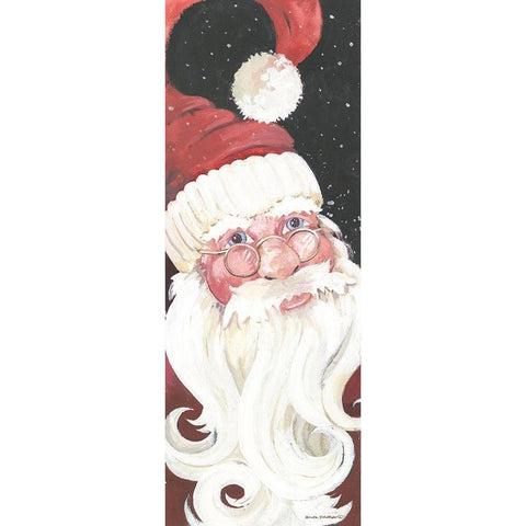Santa Long II Black Modern Wood Framed Art Print by Phillips, Anita
