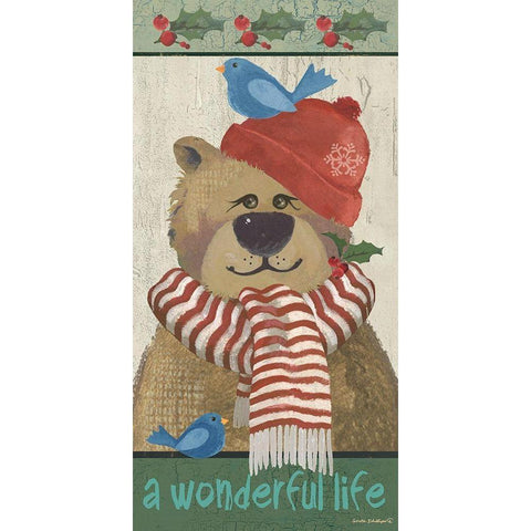 A Wonderful Life White Modern Wood Framed Art Print by Phillips, Anita