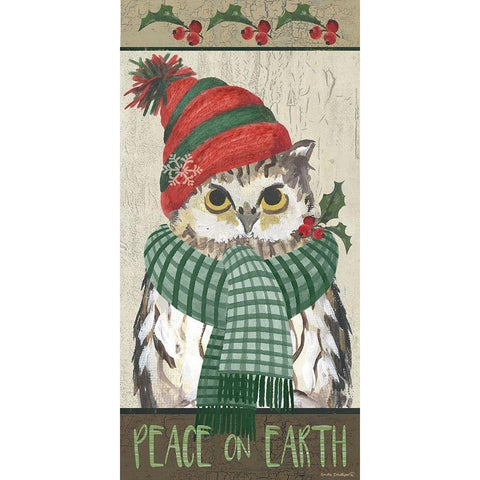 Peace on Earth Gold Ornate Wood Framed Art Print with Double Matting by Phillips, Anita