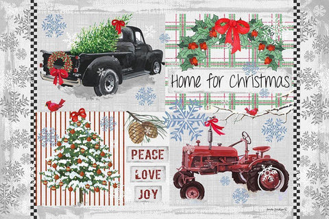 Nostalgia III Black Ornate Wood Framed Art Print with Double Matting by Phillips, Anita