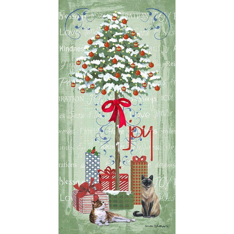 Half Tree I Black Modern Wood Framed Art Print with Double Matting by Phillips, Anita