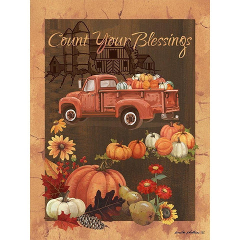 Count Your Blessings VI White Modern Wood Framed Art Print by Phillips, Anita