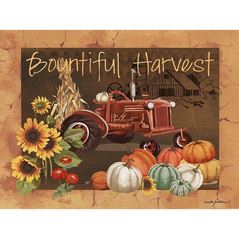 Bountiful Harvest IV Gold Ornate Wood Framed Art Print with Double Matting by Phillips, Anita