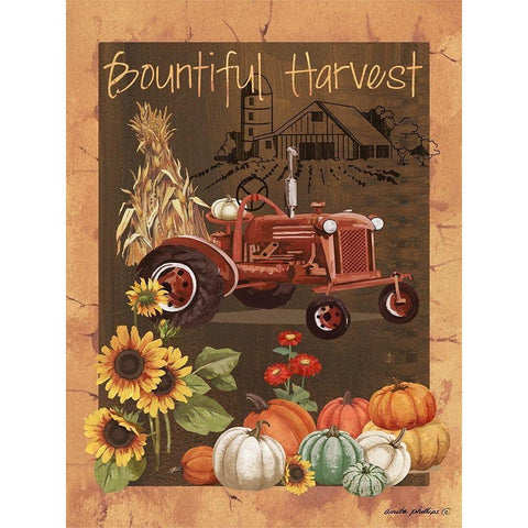 Bountiful Harvest VI Black Modern Wood Framed Art Print with Double Matting by Phillips, Anita