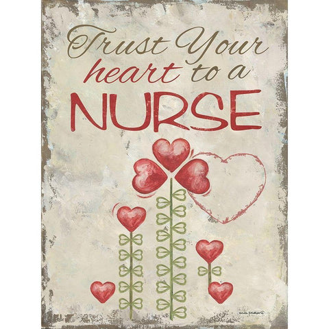 Trust Your Heart Black Modern Wood Framed Art Print with Double Matting by Phillips, Anita