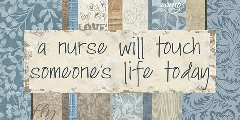 Someones Life White Modern Wood Framed Art Print with Double Matting by Phillips, Anita