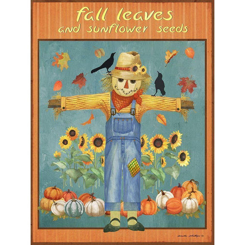 Sunflower Seeds Black Modern Wood Framed Art Print with Double Matting by Phillips, Anita