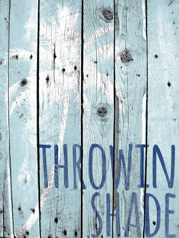 Throwin Shade White Modern Wood Framed Art Print with Double Matting by Hutchins, Ashley