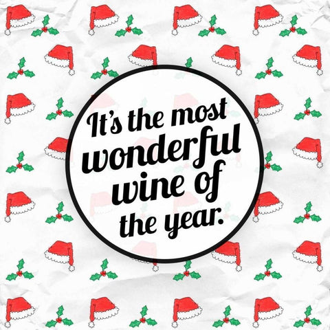 Wine of the Year Black Ornate Wood Framed Art Print with Double Matting by Hutchins, Ashley