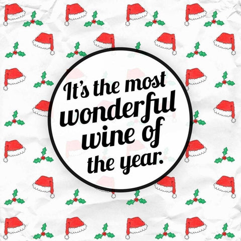 Wine of the Year White Modern Wood Framed Art Print by Hutchins, Ashley