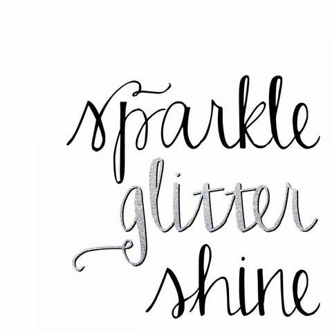 Sparkle, Glitter, Shine Black Ornate Wood Framed Art Print with Double Matting by Hutchins, Ashley