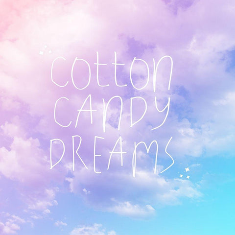 Cotton Candy Dreams White Modern Wood Framed Art Print with Double Matting by Hutchins, Ashley