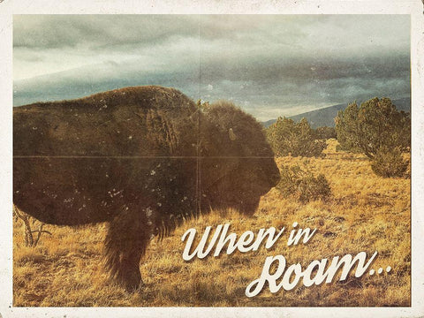 When in Roam Black Ornate Wood Framed Art Print with Double Matting by Hutchins, Ashley