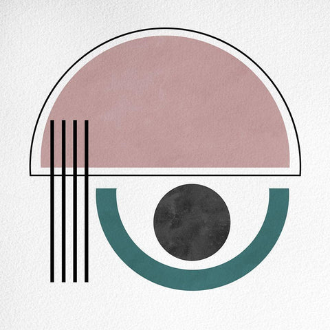 Geo III White Modern Wood Framed Art Print by Hutchins, Ashley