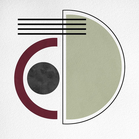 Geo IV Black Modern Wood Framed Art Print by Hutchins, Ashley