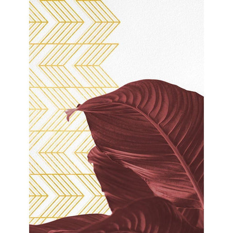 Red Black Modern Wood Framed Art Print by Hutchins, Ashley