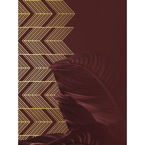 Red II Black Modern Wood Framed Art Print by Hutchins, Ashley