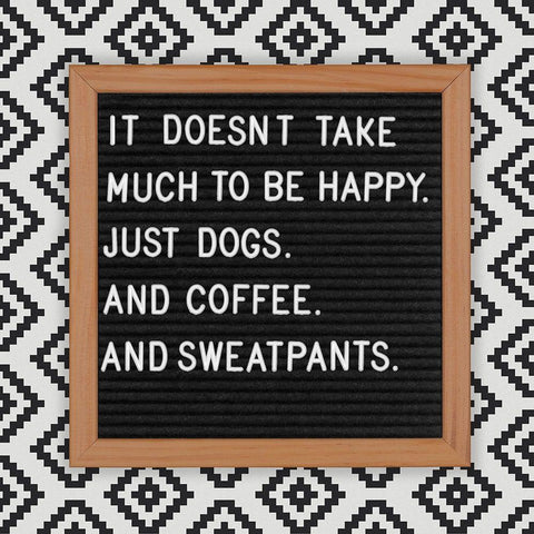 Dogs and Sweatpants Black Ornate Wood Framed Art Print with Double Matting by Hutchins, Ashley