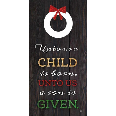 Unto Us   Black Modern Wood Framed Art Print by Perrenoud, Aubree