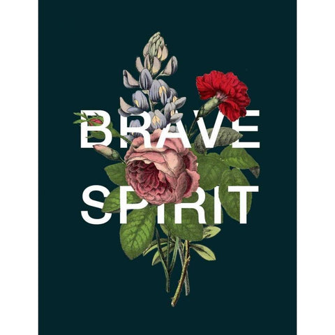 Brave Spirit Black Modern Wood Framed Art Print by Perrenoud, Aubree