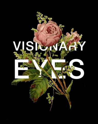 Visionary Eyes White Modern Wood Framed Art Print with Double Matting by Perrenoud, Aubree