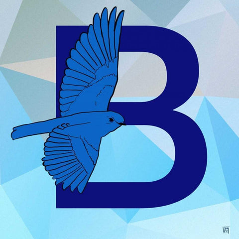 B Gold Ornate Wood Framed Art Print with Double Matting by Perrenoud, Aubree