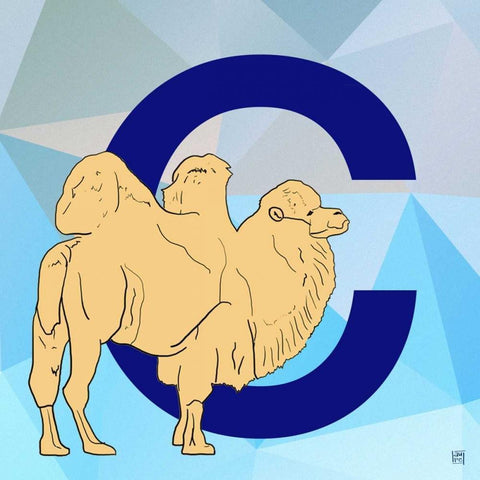 C White Modern Wood Framed Art Print by Perrenoud, Aubree