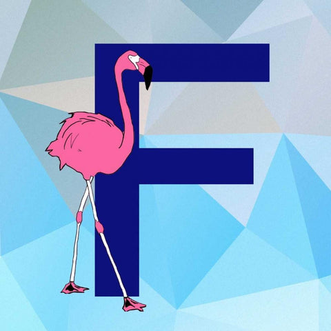 F Black Modern Wood Framed Art Print by Perrenoud, Aubree