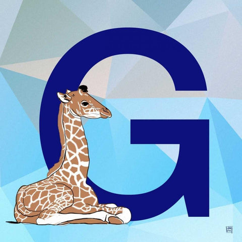 G White Modern Wood Framed Art Print by Perrenoud, Aubree