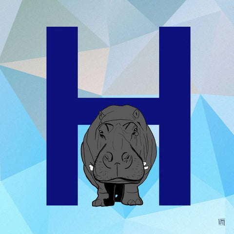 H Gold Ornate Wood Framed Art Print with Double Matting by Perrenoud, Aubree