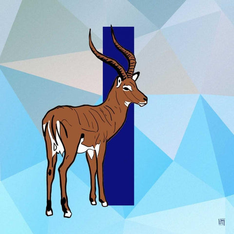 I White Modern Wood Framed Art Print with Double Matting by Perrenoud, Aubree