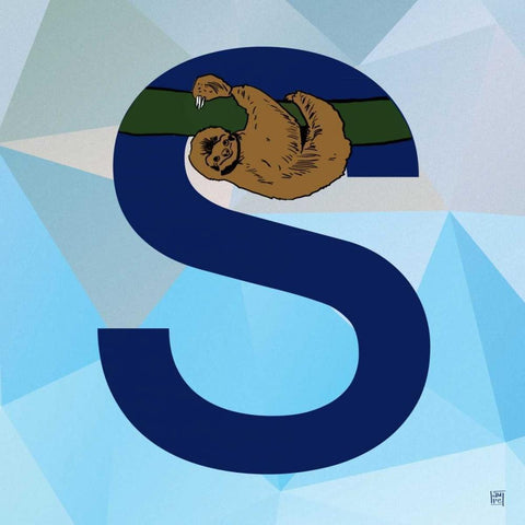 S White Modern Wood Framed Art Print by Perrenoud, Aubree