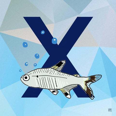 X Gold Ornate Wood Framed Art Print with Double Matting by Perrenoud, Aubree