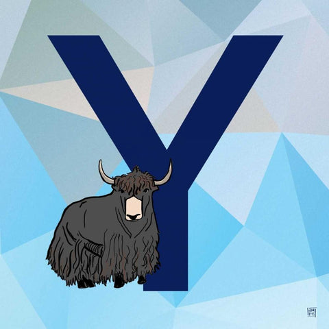 Y White Modern Wood Framed Art Print by Perrenoud, Aubree