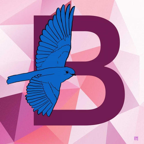 B Gold Ornate Wood Framed Art Print with Double Matting by Perrenoud, Aubree