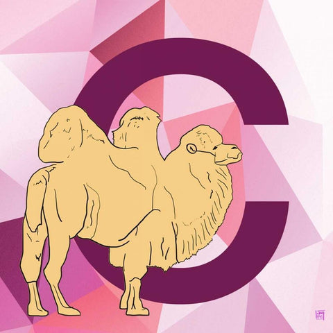 C Gold Ornate Wood Framed Art Print with Double Matting by Perrenoud, Aubree