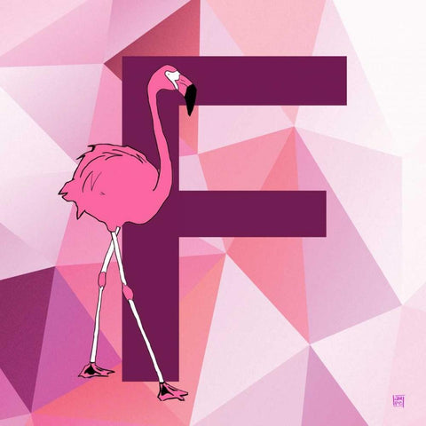 F Black Modern Wood Framed Art Print with Double Matting by Perrenoud, Aubree