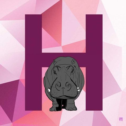 H Black Ornate Wood Framed Art Print with Double Matting by Perrenoud, Aubree