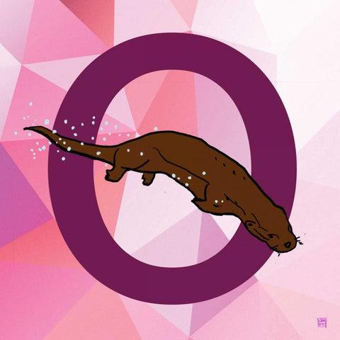 O White Modern Wood Framed Art Print with Double Matting by Perrenoud, Aubree