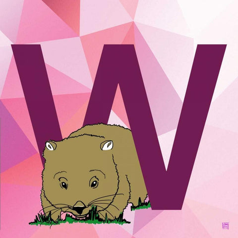 W White Modern Wood Framed Art Print by Perrenoud, Aubree