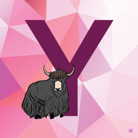 Y Black Modern Wood Framed Art Print with Double Matting by Perrenoud, Aubree