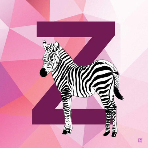 Z White Modern Wood Framed Art Print with Double Matting by Perrenoud, Aubree