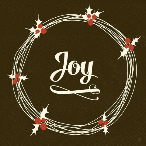 Joy White Modern Wood Framed Art Print with Double Matting by Perrenoud, Aubree
