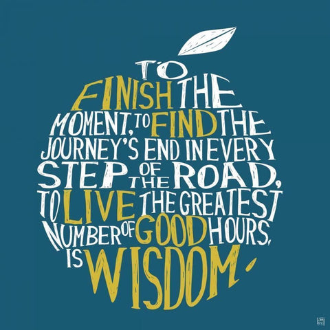 Wisdom Black Modern Wood Framed Art Print with Double Matting by Perrenoud, Aubree