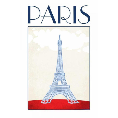 Paris Black Modern Wood Framed Art Print by Perrenoud, Aubree