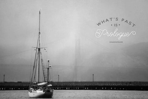 Prologue White Modern Wood Framed Art Print with Double Matting by Perrenoud, Aubree