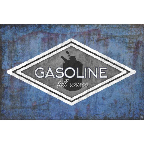 Gasoline Black Modern Wood Framed Art Print with Double Matting by Perrenoud, Aubree