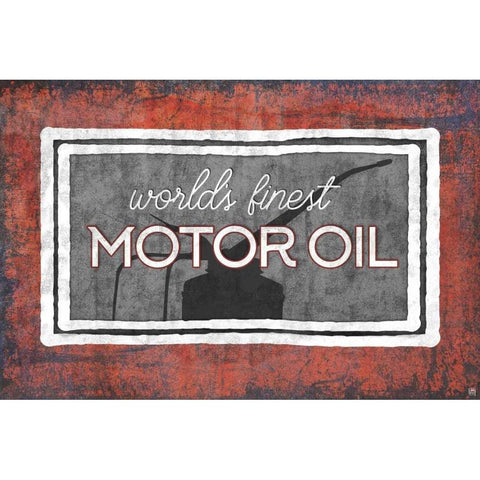 Motor Oil Black Modern Wood Framed Art Print with Double Matting by Perrenoud, Aubree